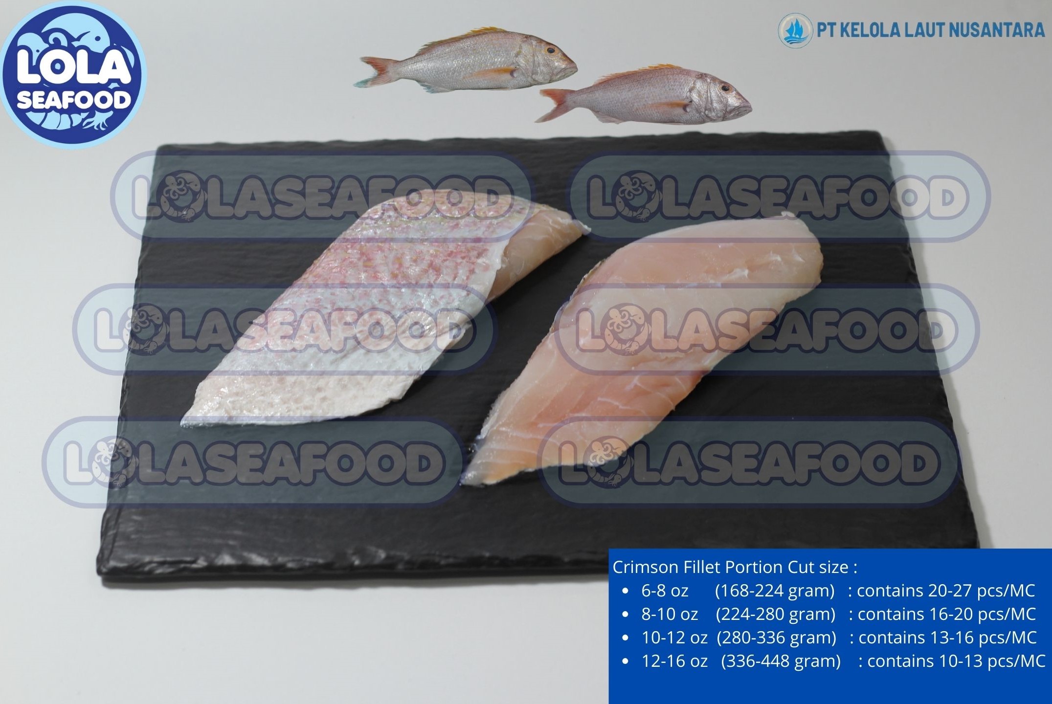 Goldband / Crimson Snapper Fillet Portion Cut